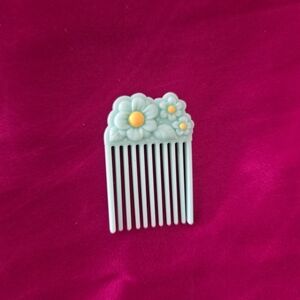 Vtg My Little Pony Floral Hair Comb with Pastel Flowers